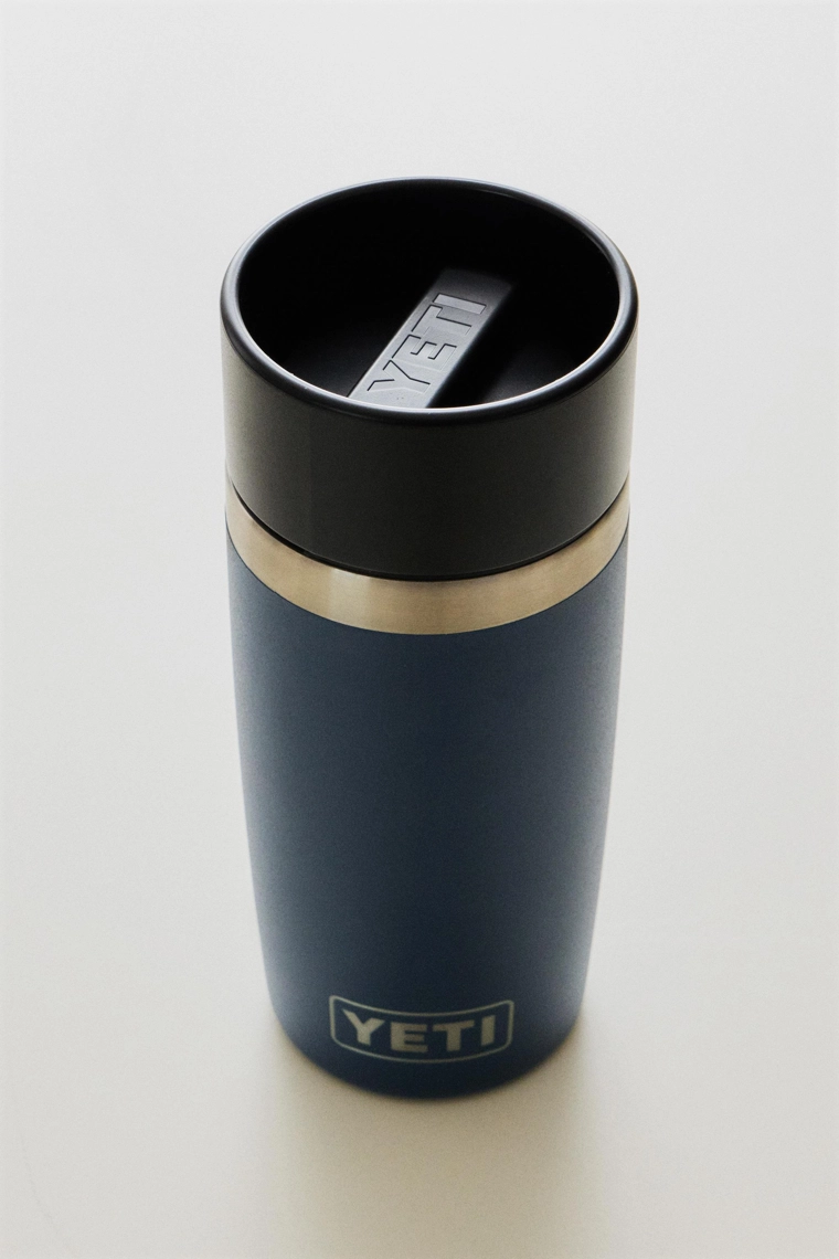 Термокружка стальная yeti синяя