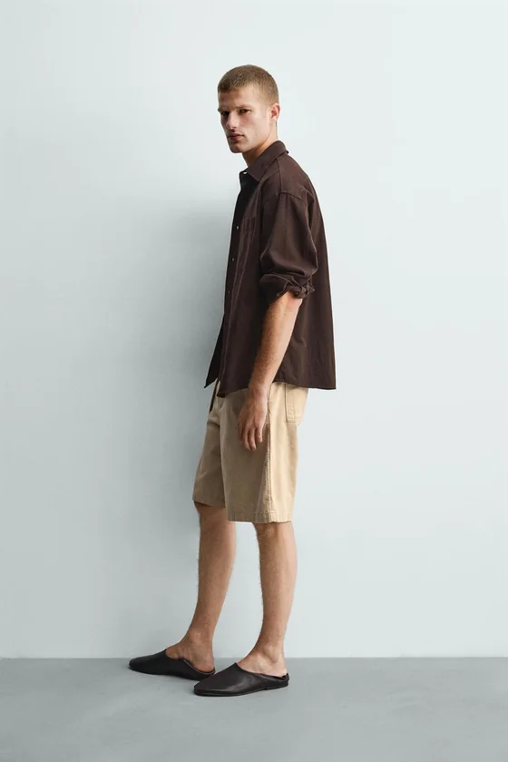 ШОРТЫ RELAXED FIT С РЕМНЕМ