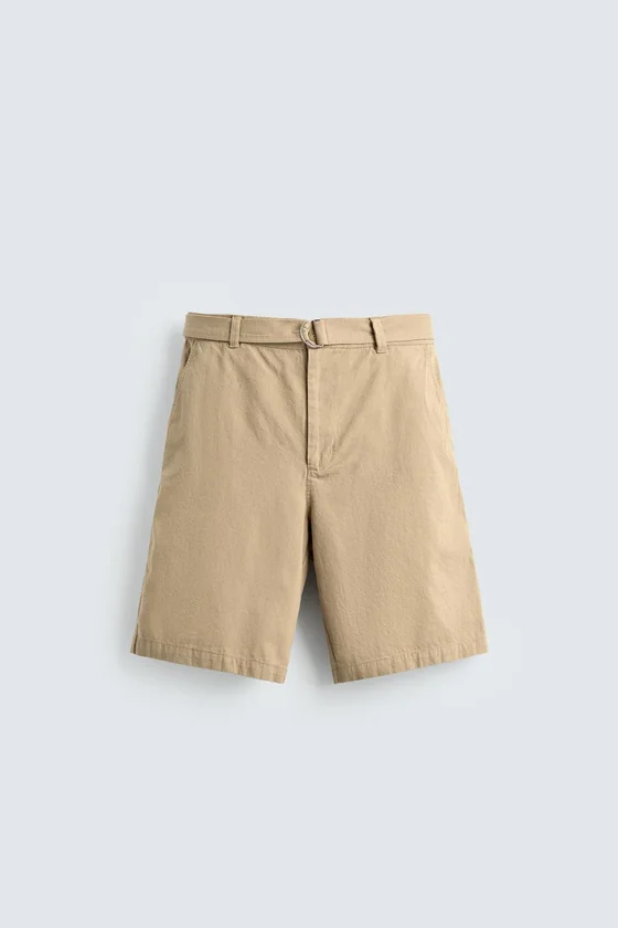 ШОРТЫ RELAXED FIT С РЕМНЕМ