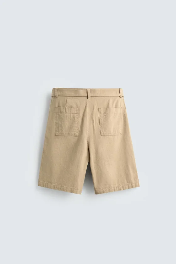 ШОРТЫ RELAXED FIT С РЕМНЕМ