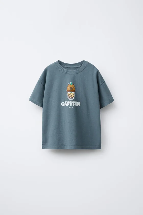 Футболка с принтом capybara capyfun ©