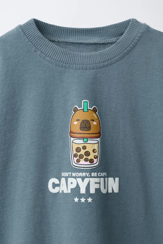 Футболка с принтом capybara capyfun ©