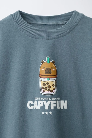 Футболка с принтом capybara capyfun ©- Заказать в России