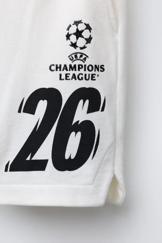 Бермуды uefa champions league с рельефным принтом