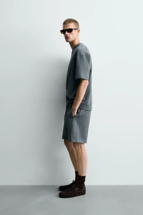 ШОРТЫ-ДЖОГГЕРЫ RELAXED FIT ИЗ ТКАНИ ИНТЕРЛОК