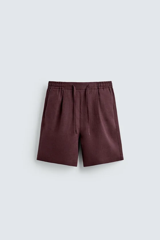 ШОРТЫ RELAXED FIT ИЗ 100% ЛЬНА