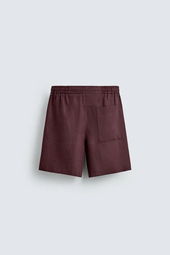 ШОРТЫ RELAXED FIT ИЗ 100% ЛЬНА