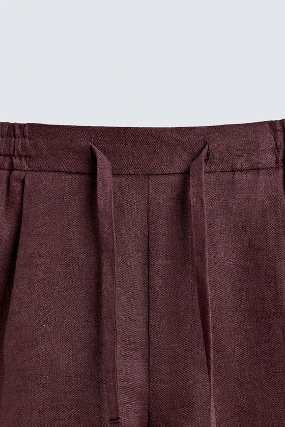 ШОРТЫ RELAXED FIT ИЗ 100% ЛЬНА