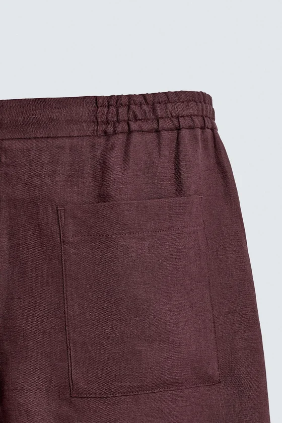 ШОРТЫ RELAXED FIT ИЗ 100% ЛЬНА