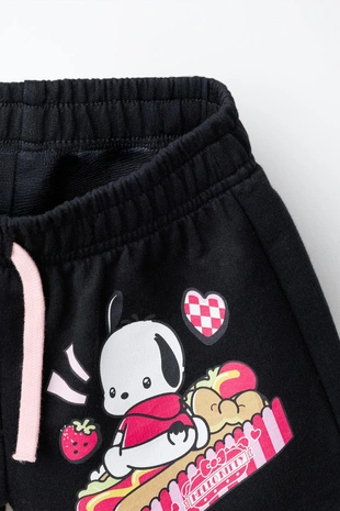 Black | 0208/607/800 - Zara Бермуды с принтом POCHACCO © SANRIO