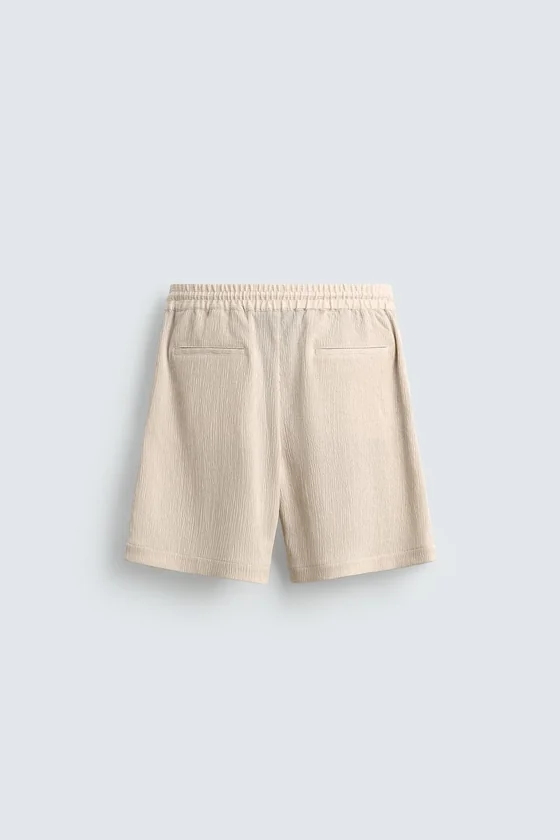 ШОРТЫ RELAXED FIT С РЕЛЬЕФНЫМ УЗОРОМ