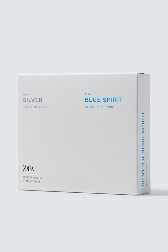 Silver man + blue spirit edt 2 x 100 мл