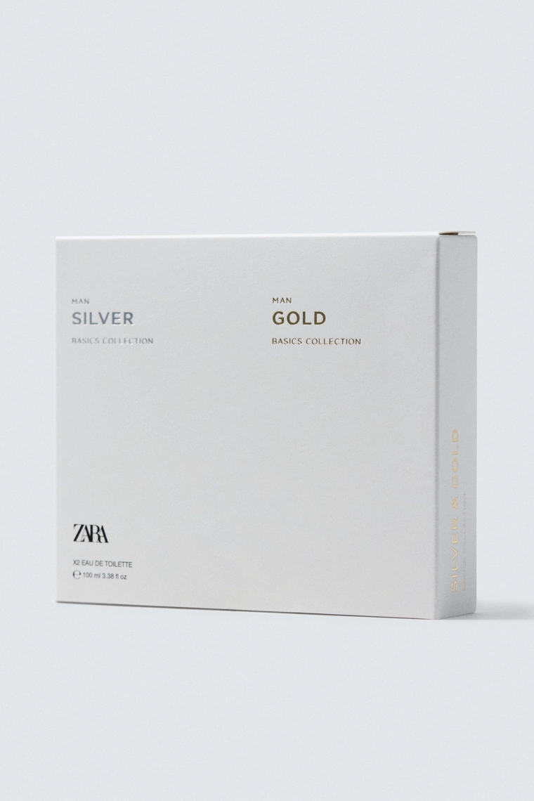Man silver + man gold edt 2 x 100 мл