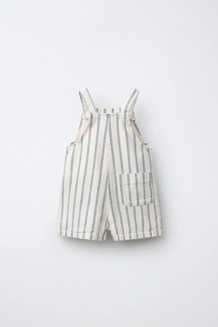 Купить Zara Короткий комбинезон в полоску