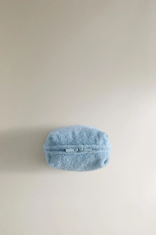 Средняя косметичка из махровой ткани