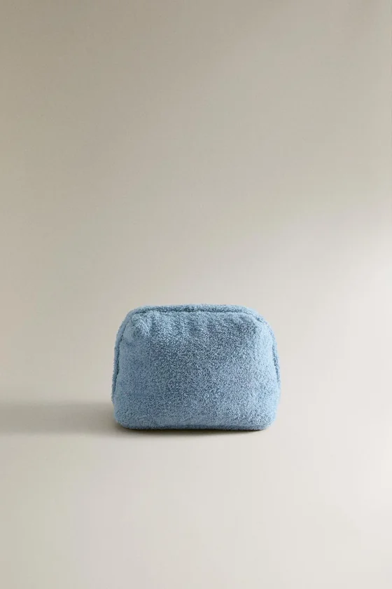 Средняя косметичка из махровой ткани