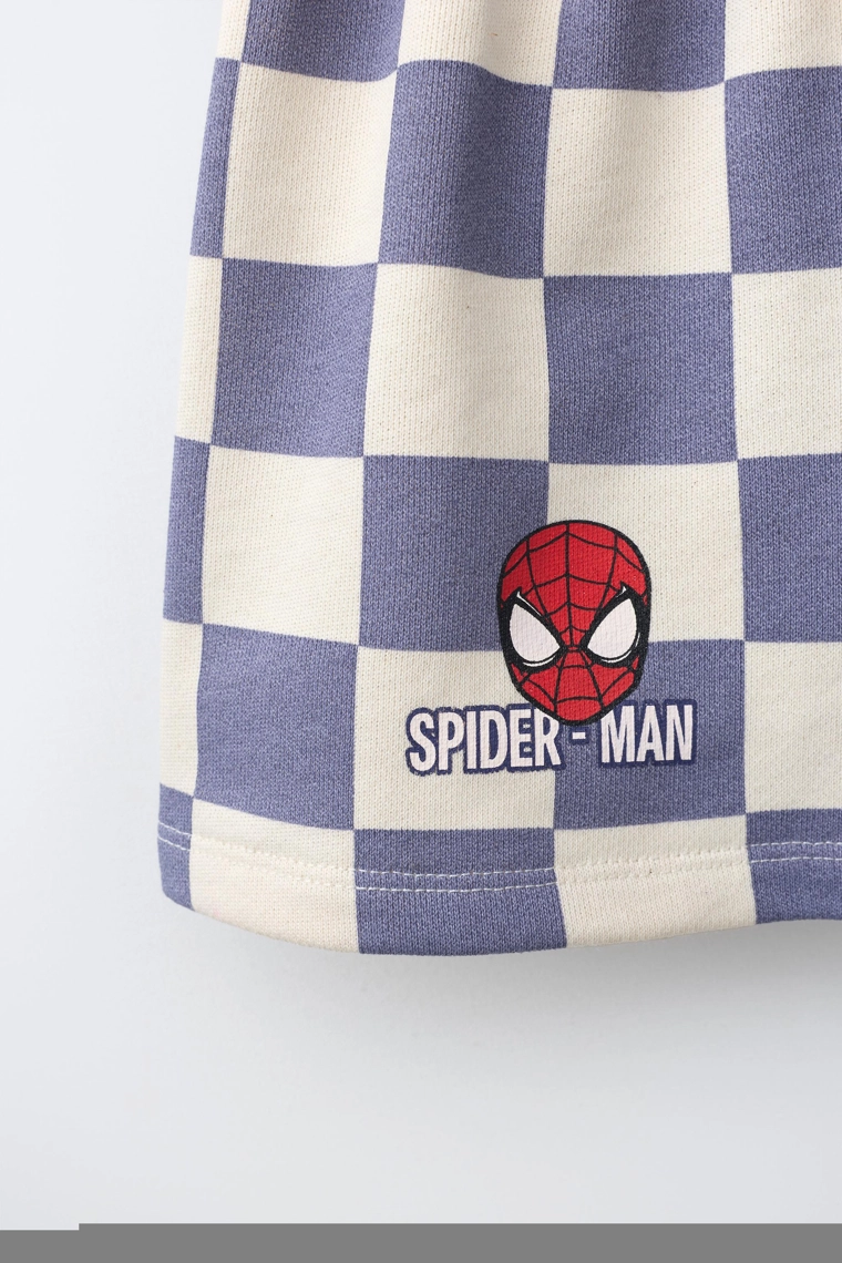 Шорты-бермуды spider-man © marvel в клетку