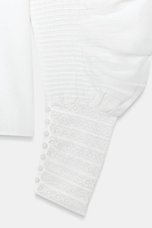 White | 0148/241/250 - Zara Романтичная рубашка коллекция ZARA «ZW»