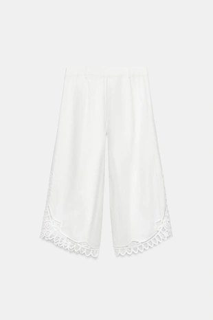 Купить Zara Брюки с вышивкой — коллекция ZARA «ZW»
