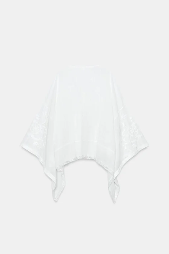БЛУЗА-КЕЙП С ВЫШИВКОЙ — ZW COLLECTION