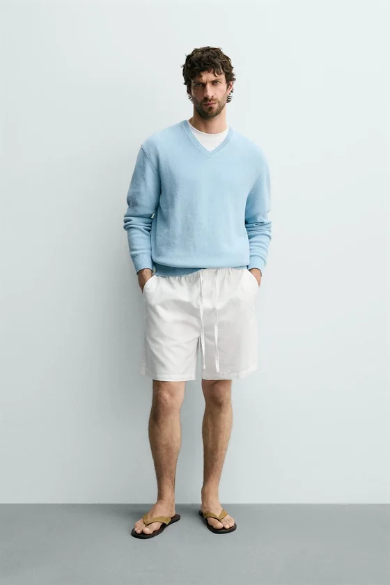 ШОРТЫ REGULAR FIT ИЗ ХЛОПКА И ЛИОЦЕЛЛА