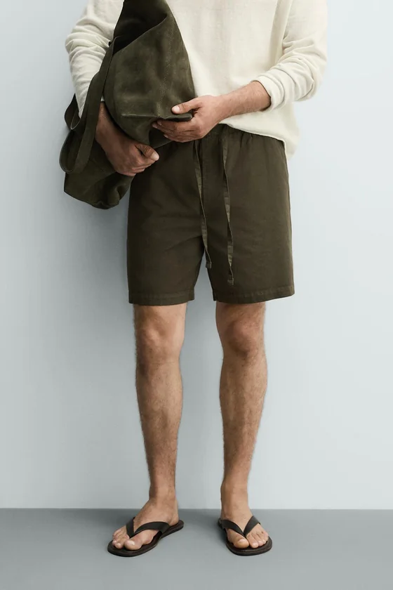 ШОРТЫ REGULAR FIT ИЗ ХЛОПКА И ЛИОЦЕЛЛА