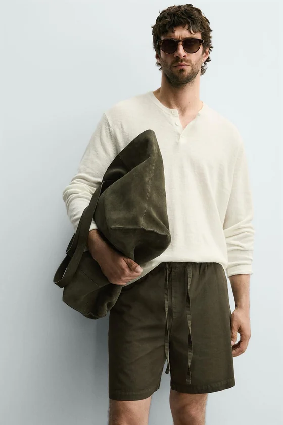 ШОРТЫ REGULAR FIT ИЗ ХЛОПКА И ЛИОЦЕЛЛА