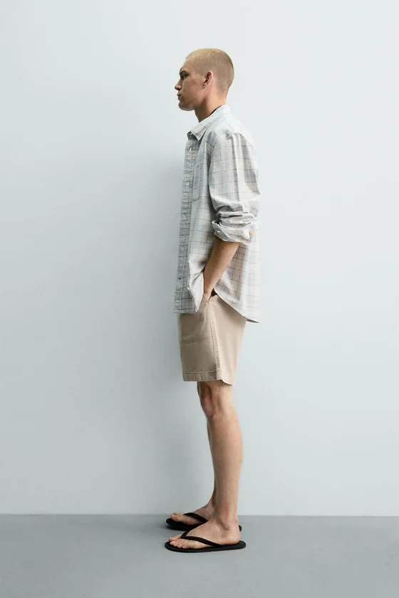 ШОРТЫ RELAXED FIT С ЭФФЕКТОМ ПОТЕРТОСТИ