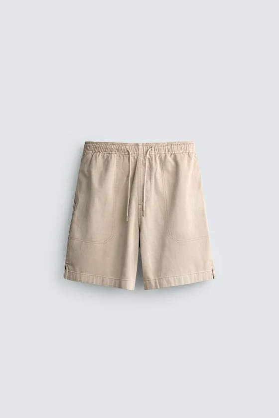 ШОРТЫ RELAXED FIT С ЭФФЕКТОМ ПОТЕРТОСТИ