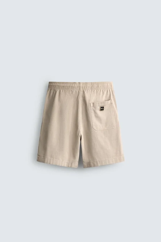ШОРТЫ RELAXED FIT С ЭФФЕКТОМ ПОТЕРТОСТИ