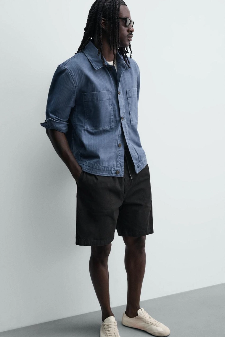 ШОРТЫ  С ЭФФЕКТОМ ПОТЕРТОСТИ