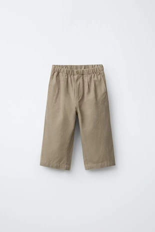 Light beige | 7200/504/746 - Zara Брюки прямого кроя