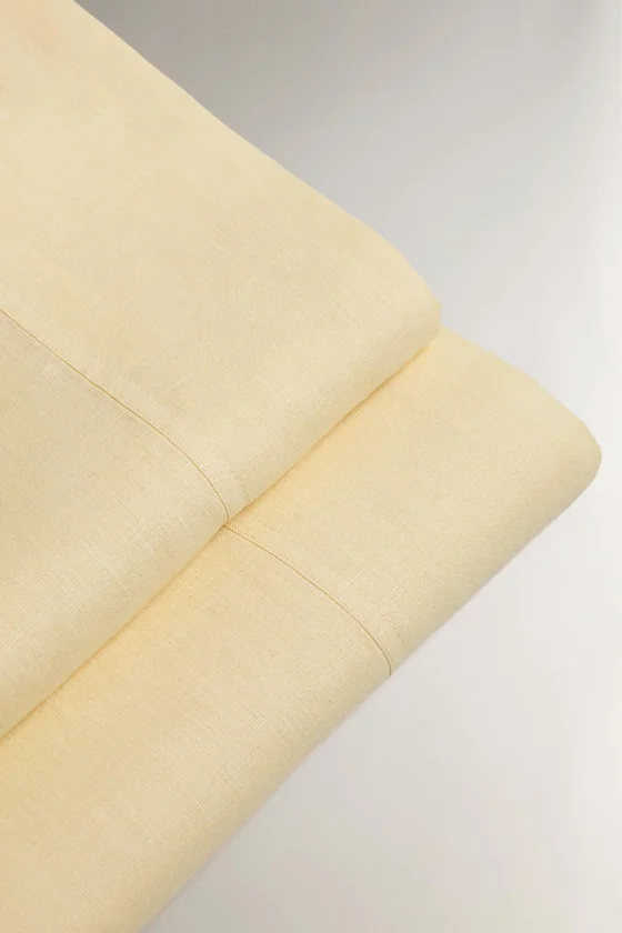 Простыня из льна washed linen (140 gsm)