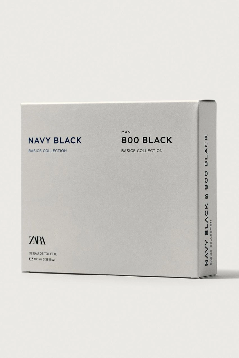 Парфюмерная вода Navy black + zara man 800 black edt 2x100 мл