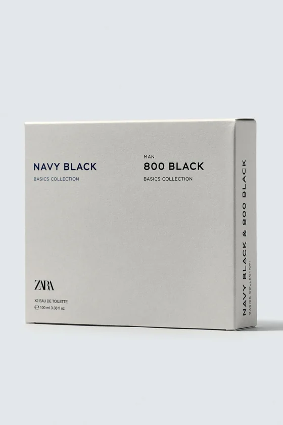 Парфюмерная вода Navy black + zara man 800 black edt 2x100 мл