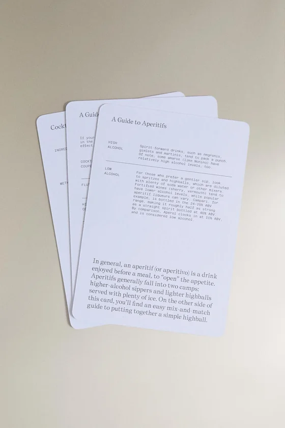 Колода рецептов - книга аперитивов (английский язык)