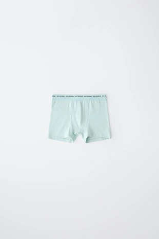 Multicoloured | 8501/799/330 - Zara 6-14 лет/набор из пяти трусов-боксеров с надписью