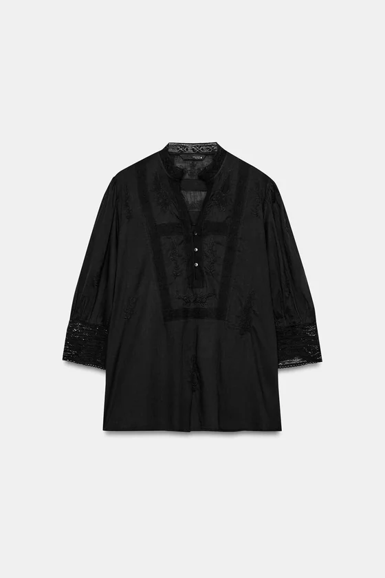 БЛУЗА С ВЫШИВКОЙ — ZW COLLECTION
