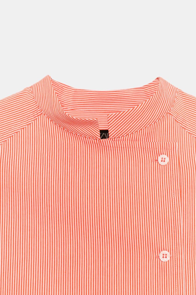 Асимметричная рубашка в полоску — коллекция Zara «ZW»
