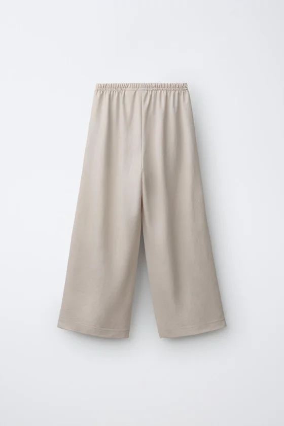 БРЮКИ WIDE LEG В ПИЖАМНОМ СТИЛЕ