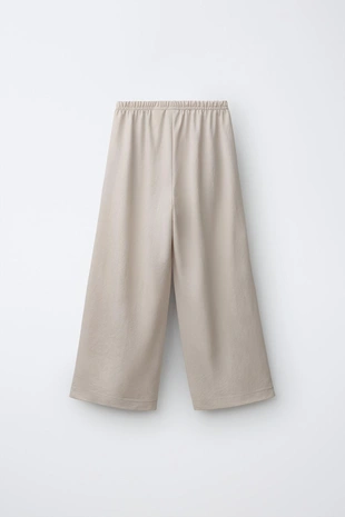 Брюки Wide Leg в пижамном стиле