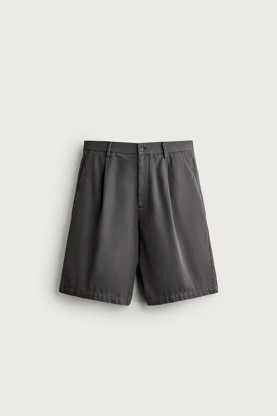 ШОРТЫ RELAXED FIT С ЭФФЕКТОМ ПОТЕРТОСТИ