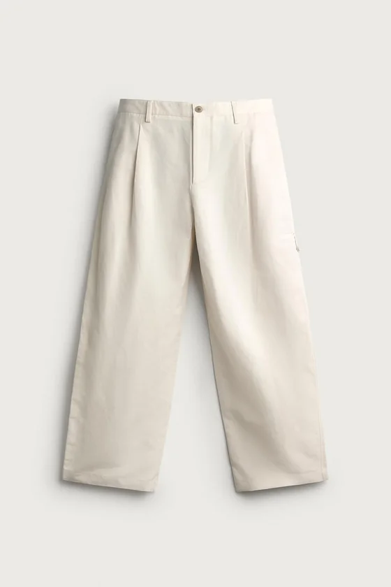 БРЮКИ RELAXED FIT СО СКЛАДКАМИ