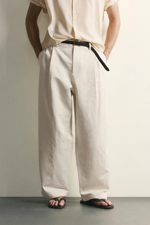 Брюки Relaxed Fit со складками