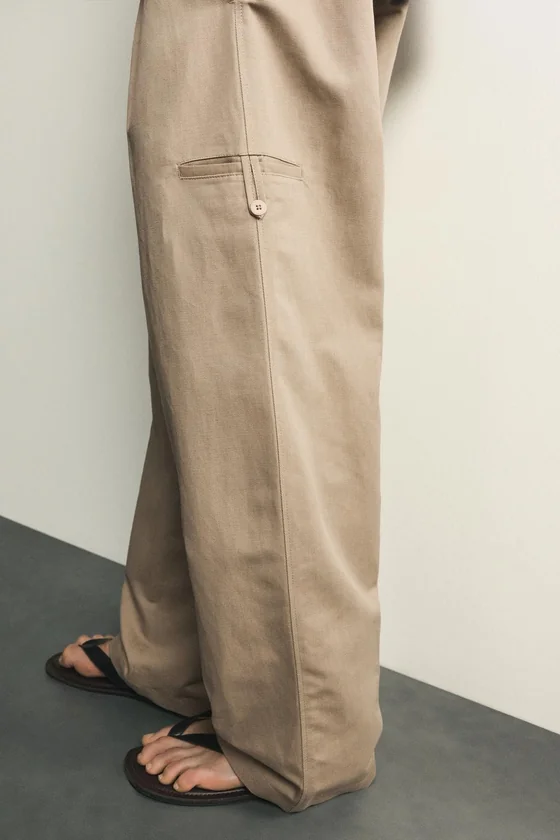 БРЮКИ RELAXED FIT СО СКЛАДКАМИ