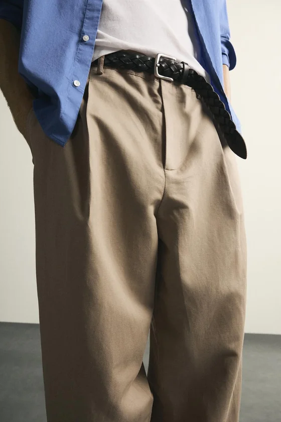 БРЮКИ RELAXED FIT СО СКЛАДКАМИ