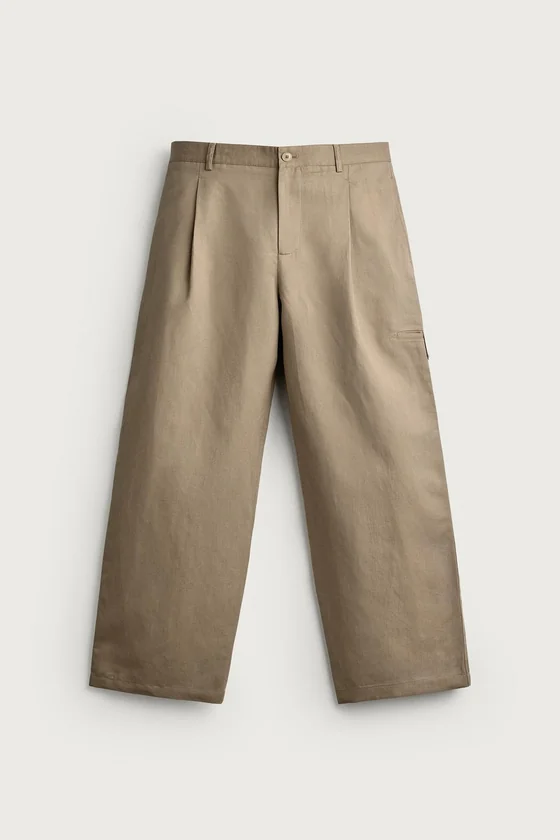 БРЮКИ RELAXED FIT СО СКЛАДКАМИ