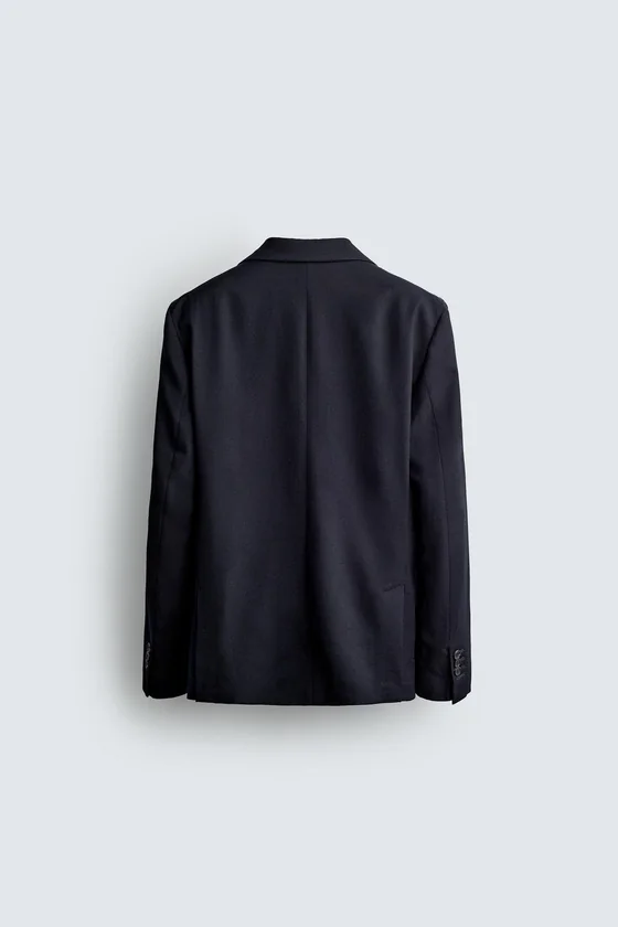 КЛЕТЧАТЫЙ БЛЕЙЗЕР REGULAR FIT ИЗ 100% ШЕРСТИ