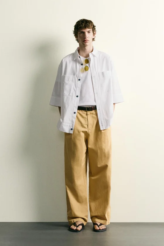 РУБАШКА BOXY FIT В ПОЛОСКУ