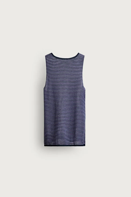 ТРИКОТАЖНЫЙ ТОП В ПОЛОСКУ JACQUARD
